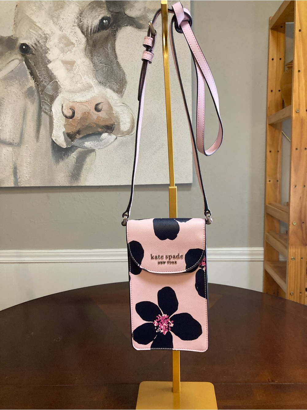 Kate Spade New York Cameron Grand Flora North South Flap Phone Crossbody Bag - Picture 2 of 12